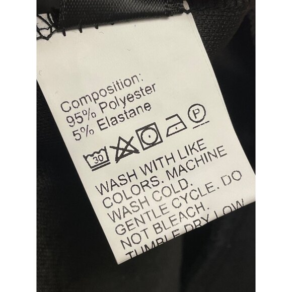 NWT Shein Curve Shiny Two-Piece Set 1XL Polyester/Elastane Black & Silver - Picture 3 of 6